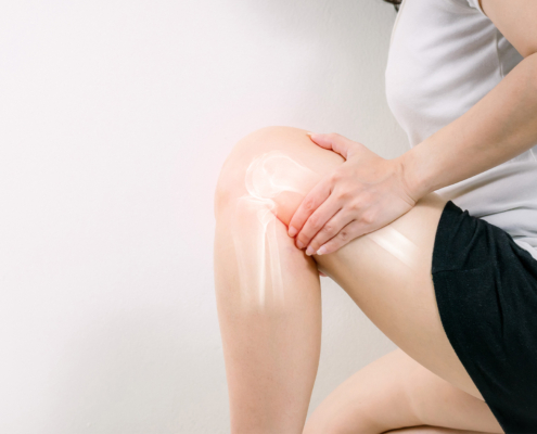 Human leg Osteoarthritis inflammation of bone joints