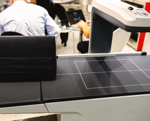 Central Dual X-ray Absorptiometry (DXA) device, side view