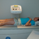 Man laying on dxa table